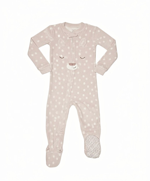 Carter's Toddler Girl's Deer Soft Polyester Velour Footed Pajama Sleeper