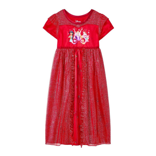 Disney Princesses Jasmine, Rapunzel and Ariel Toddler Girl's Holiday Nightgown