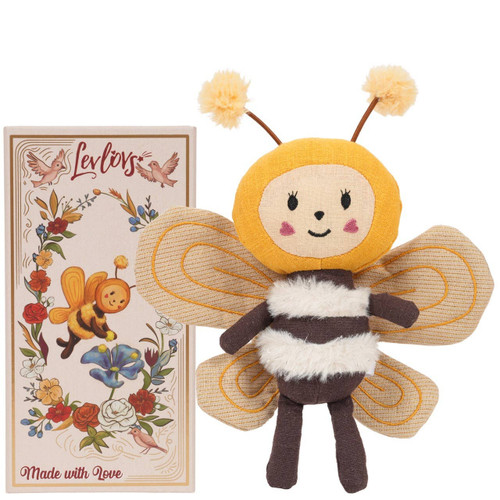 Levlovs Bee Plush in Illustrated Collectible Keepsake Gift Box