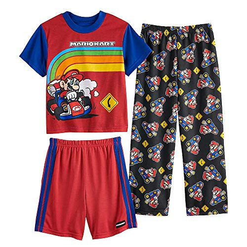 American Marketing Super Mario Kart Boy's Racing 3-Piece Pajama Set | Little Dreamers Pajamas