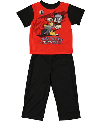 Boy's Mickey Motor Sports Championship 2-Piece Pajama Set | Little Dreamers Pajamas