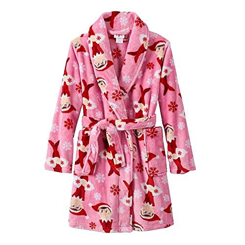 Elf on a Shelf Girls Christmas Fleece Robe | Little Dreamers Pajamas