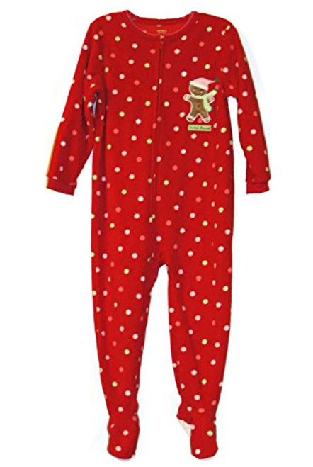 Up-Late Boys Red Fleece Moose Pajamas Footed Blanket Sleeper, Size 4 -  Little Dreamers Pajamas