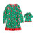 Toddler Girl's Christmas Santa Claus, Star Print Fleece Nightgown Doll Gown | Little Dreamers Pajamas