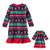 Toddler Girl's Christmas Snowman Fair Isle Print Nightgown with Doll Gown | Little Dreamers Pajamas