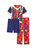 Marvel Avengers and Guardians Super Heros 3-Piece Pajama Set