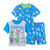 Minecraft Steve, Wolf and Mob Creatures 3-piece Poly Pajama Shorts Set