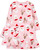 Girl's Toddler Santa and Reindeer Pink Fleece Holiday Nightgown with Doll Gown
