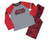 Star Wars Boy's Logo Polyester Jersey, Flannel Pajama Set