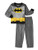 Batman Superhero Toddler Boy's Costume Style Flannel Pajama Set