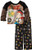 Disney Little Boys' X Marks The Spot Long Sleeve Pajama Set, Black, 2T