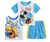 Disney Junior Mickey and Goofy Cool & Silly 3-Piece Pajama Shorts Set, Size 4T