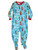 Minnie Mouse Girl's Blue Holiday Print Fleece Footed Blanket Sleeper, Size 4T