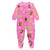 Disney Princess Tiana, Belle Toddler Girl's Pink Fleece Footed Pajama Sleeper