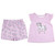 Toddler Girl's Floral Unicorn Pink Flutter Sleeve Pajama Shorts Set | Little Dreamers Pajamas