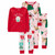 Carter's Girl's 4-PC Christmas Desserts, Santa and Reindeer Pajama Set