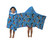 Disney Mickey Mouse Hooded Fleece Blanket Throw Print Poncho