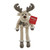 Enesco Kalidou Holiday Moose with Scarf and Long Legs Plush Stuffed Animal, 16 Inch