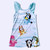 Bluey, Bingo and Friends Girl's Polyester Flutter Sleeve Nightgown | Little Dreamers Pajamas