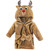 Hudson Baby Boy's Plush Soft Animal Costume Bathrobe, Holiday Winter Reindeer | Little Dreamers Pajamas