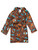 Scooby-Doo Boy's Brown Print Soft Minky Fleece Bathrobe, Robe | Little Dreamers Pajamas