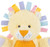 Baby Ganz Fiddles Yellow Lion With Rattle, Textile, Sensory Development, 10"