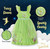 Disney Tinkerbell Toddler Girl's Green Shimmery Tulle Fantasy Nightgown, Gown