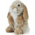 Living Nature Brown Sitting Lop Eared Rabbit Stuffed Animal, 7" Plush | Little Dreamers Pajamas