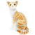 Tobias the Orange Tabby Kitty Cat, 13" Plush Stuffed Animal | Little Dreamers Pajamas