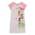 Disney Princess Girl's Short-Sleeved Character Nightgown, Gown | Little Dreamers Pajamas