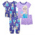 Disney Frozen Elsa and Olaf Toddler Girl's 4-Piece Cotton Pajama Set