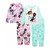 Encanto Mirabel and Isabela Girl's 4-Piece Long-Sleeved Cotton Pajama Set | Little Dreamers Pajamas
