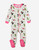 Leveret Girl's Light Gray Dinosaur Print Footed Cotton Pajama Sleeper