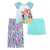Disney Princess Toddler Girl's 3-Piece Flutter Sleeve Pajama Set | Little Dreamers Pajamas