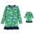 Girl's Christmas Holiday Dinosaur Fleece Nightgown with Doll Gown, Size 5/6 | Little Dreamers Pajamas