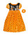 Minnie and Mickey Girl's Halloween Fancy Nightgown with Hair Scrunchie, Size 6