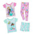 Disney Princess 'Rule Your Adventure' Girl's 4-Piece Cotton Pajama Set, Size 5 | Little Dreamers Pajamas