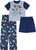 Disney Toy Story, Monsters Inc., Nemo, Wall-E Boy's Character 3-Piece Pajama Set