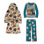 Paw Patrol MIghty Pup Kids 3-Piece Soft, Plush Hooded Robe, Fleece Pajama Set