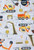 Toddler Boy's Construction Vehicles and Stripes 4-Piece Soft Pajama Set