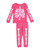Halloween Girl's Pink Glow-in-the-Dark Skeleton Costume Pajama Set
