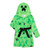 Minecraft Creeper Boy's Hooded Costume Print Soft Fleece Bathrobe, Robe | Little Dreamers Pajamas