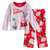 Peppa Pig and George Toddler Girl's Let's Get Festive Christmas Fleece Pajama Set | Little Dreamers Pajamas