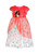 Disney Princess Moana Girl's Coral and Ivory Floral Satinet and Tulle Nightgown
