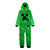 Minecraft Creeper Kids Green Hooded Fleece Costume Fleece Pajama Sleeper | Little Dreamers Pajamas