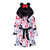 Minnie Mouse Toddler Girl's White Character Print Hooded Minky Fleece Bathrobe