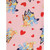 Bluey and Bingo Toddler Girl's Pink Valentine's Day Hearts and Hugs Pajama Set