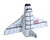 Wild Republic Huggers Space Shuttle Plush Wearable Stuffed Toy, 8"