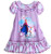 Disney Frozen Anna and Olaf Floral Tiered Collar Purple Nightgown, Nightshirt | Little Dreamers Pajamas