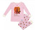 Eric Carle Toddler Girl's Brown Brown Pink Cotton Character Pajama Set
